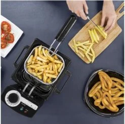 Frituurmachine Cecotec Cleanfry 1,5 L 1000W Roestvrij Staal -Keuken Pot 1200x1188 2