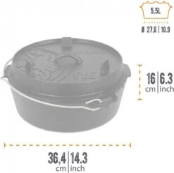 Petromax - Dutch Oven 5,5L/ft 6 - Zonder Pootjes -Keuken Pot 1200x1191 3