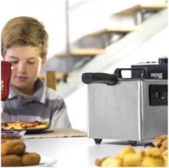 Frituurmachine Cecotec Cleanfry 1,5 L 1000W Roestvrij Staal -Keuken Pot 1200x1195 5