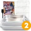 YUGN COMBI Set Braadslede Ovenschaal Combi Braadslee Oven Set - 2x Braadslede Met Rooster Voor Ovengerechten - 36x27x7CM En 40x30x7CM En Inclusief Bakkwast - Cadeau- Cadeautip 2 YUGN COMBI Set Braadslede Ovenschaal Combi Braadslee Oven Set - 2x Braadslede Met Rooster Voor Ovengerechten - 36x27x7CM En 40x30x7CM En Inclusief Bakkwast - Cadeau- Cadeautip -Keuken Pot 1200x1196 9