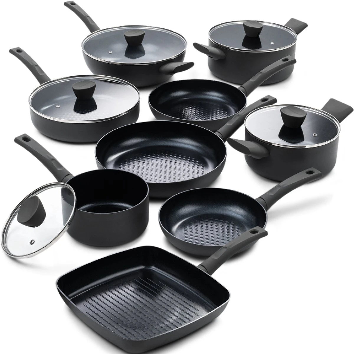 ISENVI Avon Chef Culinair set - Pannenset 9 delig - Ergo grepen ISENVI Avon Chef Culinair Set - Pannenset 9 Delig - Ergo Grepen -Keuken Pot 1200x1197 16