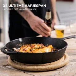 Gietijzeren Pan - Skillet - Koekenpan - BBQ - Koekenpan Inductie - ø32cm - 3.1 KG - Geschikt Voor Alle Warmtebronnen - Inclusief Gratis E-Book 4 Gietijzeren Pan - Skillet - Koekenpan - BBQ - Koekenpan Inductie - ø32cm - 3.1 KG - Geschikt Voor Alle Warmtebronnen - Inclusief Gratis E-Book -Keuken Pot 1200x1198 13