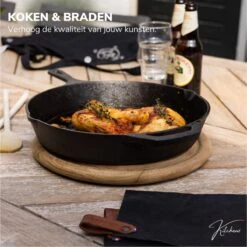 Gietijzeren Pan - Skillet - Koekenpan - BBQ - Koekenpan Inductie - ø32cm - 3.1 KG - Geschikt Voor Alle Warmtebronnen - Inclusief Gratis E-Book 7 Gietijzeren Pan - Skillet - Koekenpan - BBQ - Koekenpan Inductie - ø32cm - 3.1 KG - Geschikt Voor Alle Warmtebronnen - Inclusief Gratis E-Book -Keuken Pot 1200x1198 14