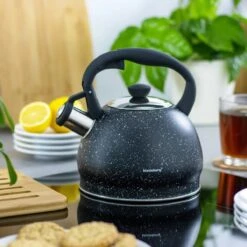 Fluitketel Inductie Gas Waterkoker 2.0 L ‘’Cosenza’’ Mat Zwart RVS -Keuken Pot 1200x1198 41