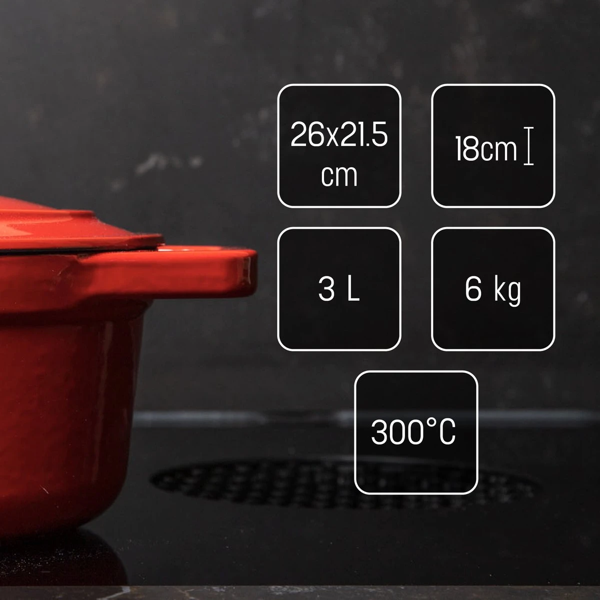 Daumonet Bocuse Rouge gietijzeren braadpan - sudderpan Kersen rood - Ovaal - Ø 29 cm - 3 liter - PFAS & PFOA vrij - Emaille - Geschikt voor alle warmtebronnen - Elektrisch - Gas - Halogeen - Inductie - Keramisch - Vaatwasserbestendig Daumonet Bocuse Rouge Gietijzeren Braadpan - Sudderpan Kersen Rood - Ovaal - Ø 29 Cm - 3 Liter - PFAS & PFOA Vrij - Emaille - Geschikt Voor Alle Warmtebronnen - Elektrisch - Gas - Halogeen - Inductie - Keramisch - Vaatwasserbestendig -Keuken Pot 1200x1199 19