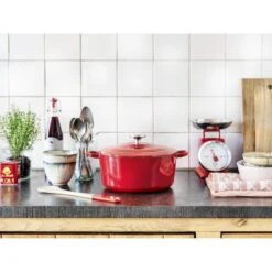 BK Bourgogne Braadpan Ø 28 Cm - Rood - Gietijzer - Inductie -Keuken Pot 1200x1200 1022