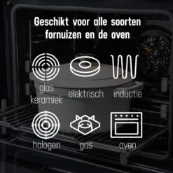 Daumonet Carême Blanc Gietijzeren Braadpan - Sudderpan Wit - Rond - Ø 26 Cm - 4,4 Liter - 100% PFAS & PFOA Vrij - Emaille - Geschikt Voor Alle Warmtebronnen - Elektrisch - Gas - Halogeen - Inductie - Keramisch - Vaatwasserbestendig 9 Daumonet Carême Blanc Gietijzeren Braadpan - Sudderpan Wit - Rond - Ø 26 Cm - 4,4 Liter - 100% PFAS & PFOA Vrij - Emaille - Geschikt Voor Alle Warmtebronnen - Elektrisch - Gas - Halogeen - Inductie - Keramisch - Vaatwasserbestendig -Keuken Pot 1200x1200 1041