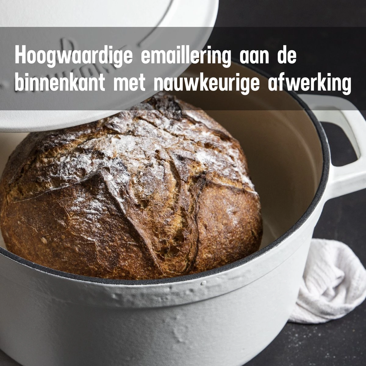 Daumonet Carême Blanc gietijzeren braadpan - Sudderpan Wit - Rond - Ø 26 cm - 4,4 liter - 100% PFAS & PFOA vrij - Emaille - Geschikt voor alle warmtebronnen - Elektrisch - Gas - Halogeen - Inductie - Keramisch - Vaatwasserbestendig Daumonet Carême Blanc Gietijzeren Braadpan - Sudderpan Wit - Rond - Ø 26 Cm - 4,4 Liter - 100% PFAS & PFOA Vrij - Emaille - Geschikt Voor Alle Warmtebronnen - Elektrisch - Gas - Halogeen - Inductie - Keramisch - Vaatwasserbestendig -Keuken Pot 1200x1200 1042