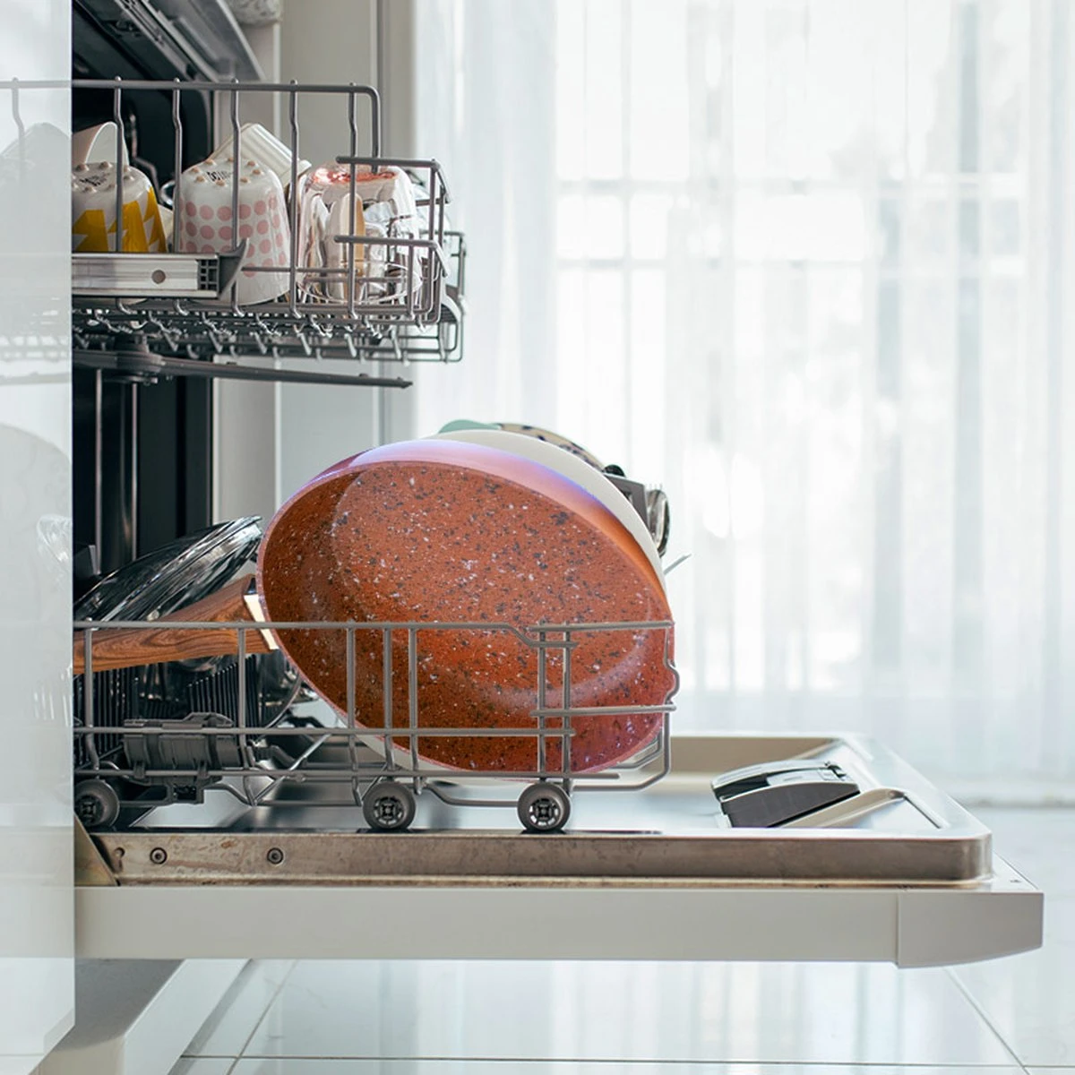 Livington Copper & Stone Pan - 24cm koekenpan- anti-aanbaklaag en krasbestendig - graniet look - binnenste steenlaag voor perfecte warmteverdeling - geschikt voor Ceran, gas, elektrisch, inductie Livington Copper & Stone Pan - 24cm Koekenpan- Anti-aanbaklaag En Krasbestendig - Graniet Look - Binnenste Steenlaag Voor Perfecte Warmteverdeling - Geschikt Voor Ceran, Gas, Elektrisch, Inductie -Keuken Pot 1200x1200 1060