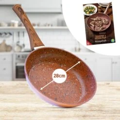 Livington Copper & Stone Pan - 24cm Koekenpan- Anti-aanbaklaag En Krasbestendig - Graniet Look - Binnenste Steenlaag Voor Perfecte Warmteverdeling - Geschikt Voor Ceran, Gas, Elektrisch, Inductie 8 Livington Copper & Stone Pan - 24cm Koekenpan- Anti-aanbaklaag En Krasbestendig - Graniet Look - Binnenste Steenlaag Voor Perfecte Warmteverdeling - Geschikt Voor Ceran, Gas, Elektrisch, Inductie -Keuken Pot 1200x1200 1063