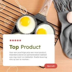 Merkloos Pancake Pan - Omeletpan - Eierpan - Anti Aanbaklaag - PFAS Vrij - Pancake Maker - Geschikt Voor Alle Warmtebronnen - Inductie Pannen -Keuken Pot 1200x1200 1123