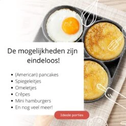 Anti-aanbak Pancake Pan | American Pancake Pan | Omelet Pan | Geschikt Voor Inductie & Alle Warmtebronnen | Eierpan | Omeletmaker | Pancake Maker | Mini Pannenkoekenpan -Keuken Pot 1200x1200 1134