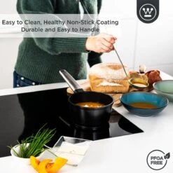 Westinghouse Performance Series - Steelpan Inductie 18cm - Zwart - Geschikt Voor Alle Warmtebronnen Inclusief Inductie En Ovenbestendig - Sauspan 6 Westinghouse Performance Series - Steelpan Inductie 18cm - Zwart - Geschikt Voor Alle Warmtebronnen Inclusief Inductie En Ovenbestendig - Sauspan -Keuken Pot 1200x1200 1160