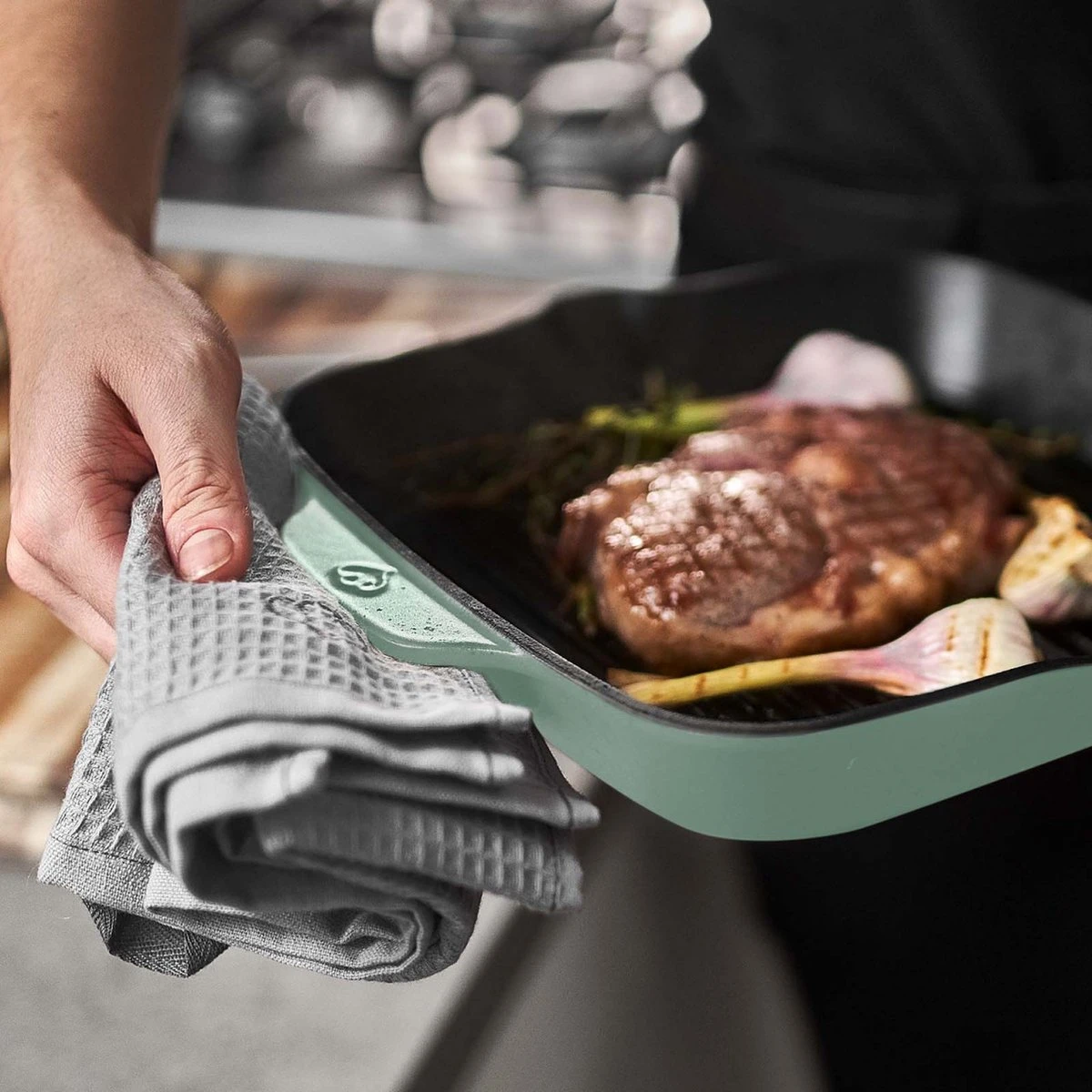 Springlane Gietijzeren Grillpan Mint, 26 cm Springlane Gietijzeren Grillpan Mint, 26 Cm -Keuken Pot 1200x1200 1240