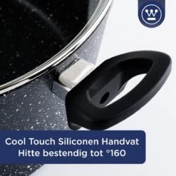 Westinghouse Hapjespan Inductie - Ø 28 Cm - Zwart Marmer - Met Deksel -Keuken Pot 1200x1200 1291