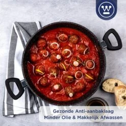 Westinghouse Hapjespan Inductie - Ø 28 Cm - Zwart Marmer - Met Deksel -Keuken Pot 1200x1200 1293