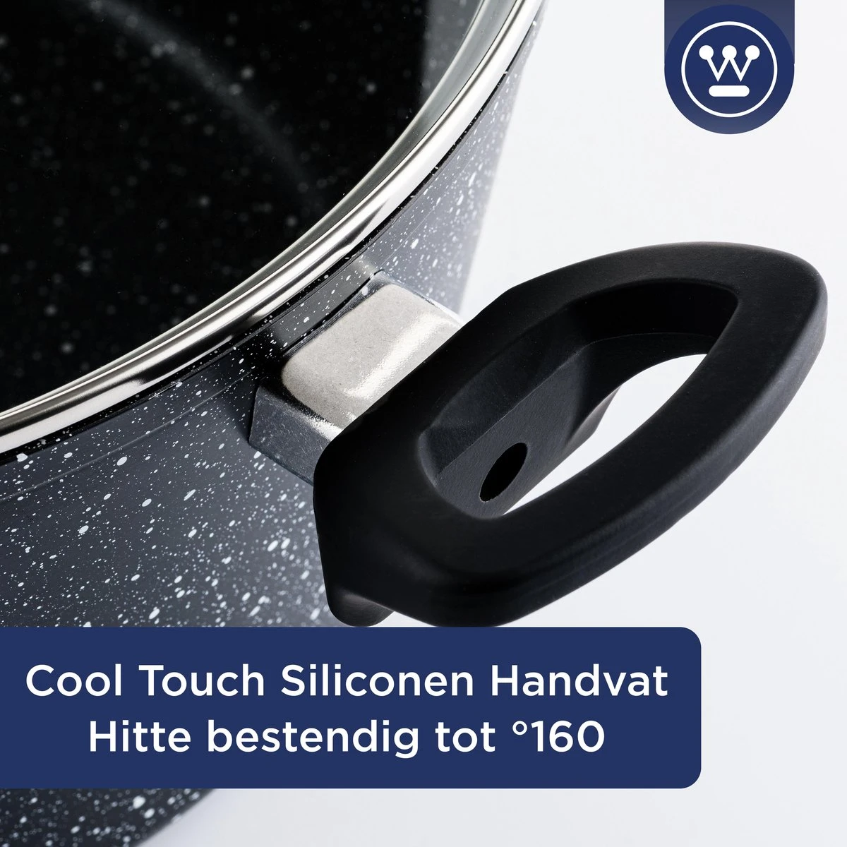 Westinghouse Hapjespan Inductie - Ø 32 cm - Zwart Marmer - Met Deksel Westinghouse Hapjespan Inductie - Ø 32 Cm - Zwart Marmer - Met Deksel -Keuken Pot 1200x1200 1295