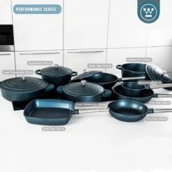 Westinghouse Performance Series - Wokpan Inductie - 28cm Luxe Wok Met Deksel - Blauw - Geschikt Voor Alle Warmtebronnen -Keuken Pot 1200x1200 1386