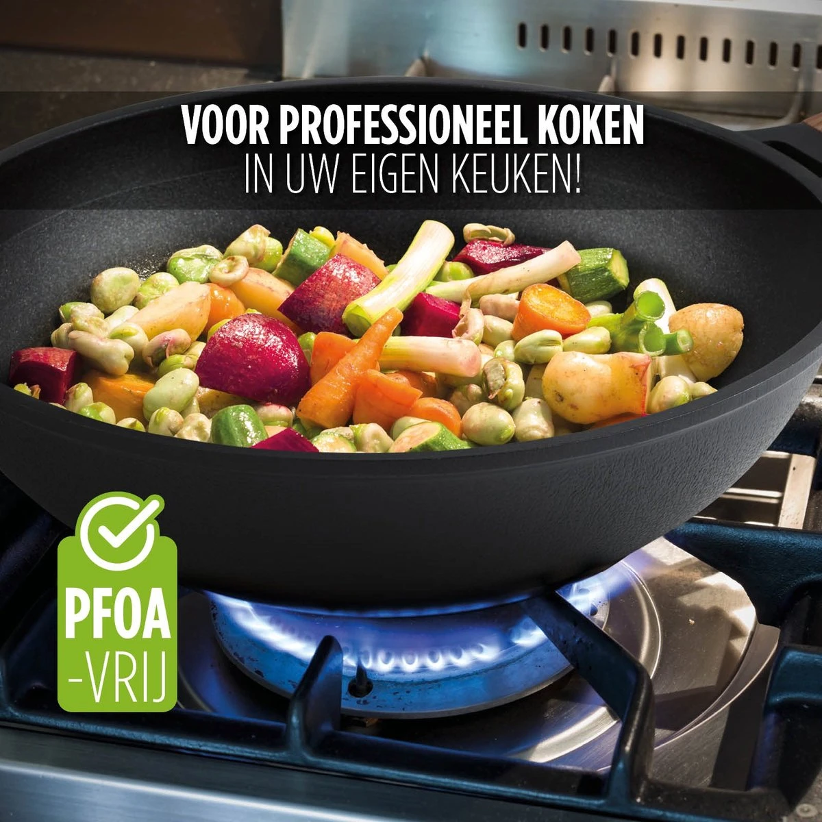 Rosmarino Black Line - wokpan - Ø30cm - 100% PFAS & PFOA vrij - gegoten aluminium - non-stick minerale coating - ergonomische handgreep - geschikt voor alle warmtebronnen & vaatwasser Rosmarino Black Line - Wokpan - Ø30cm - 100% PFAS & PFOA Vrij - Gegoten Aluminium - Non-stick Minerale Coating - Ergonomische Handgreep - Geschikt Voor Alle Warmtebronnen & Vaatwasser -Keuken Pot 1200x1200 1458
