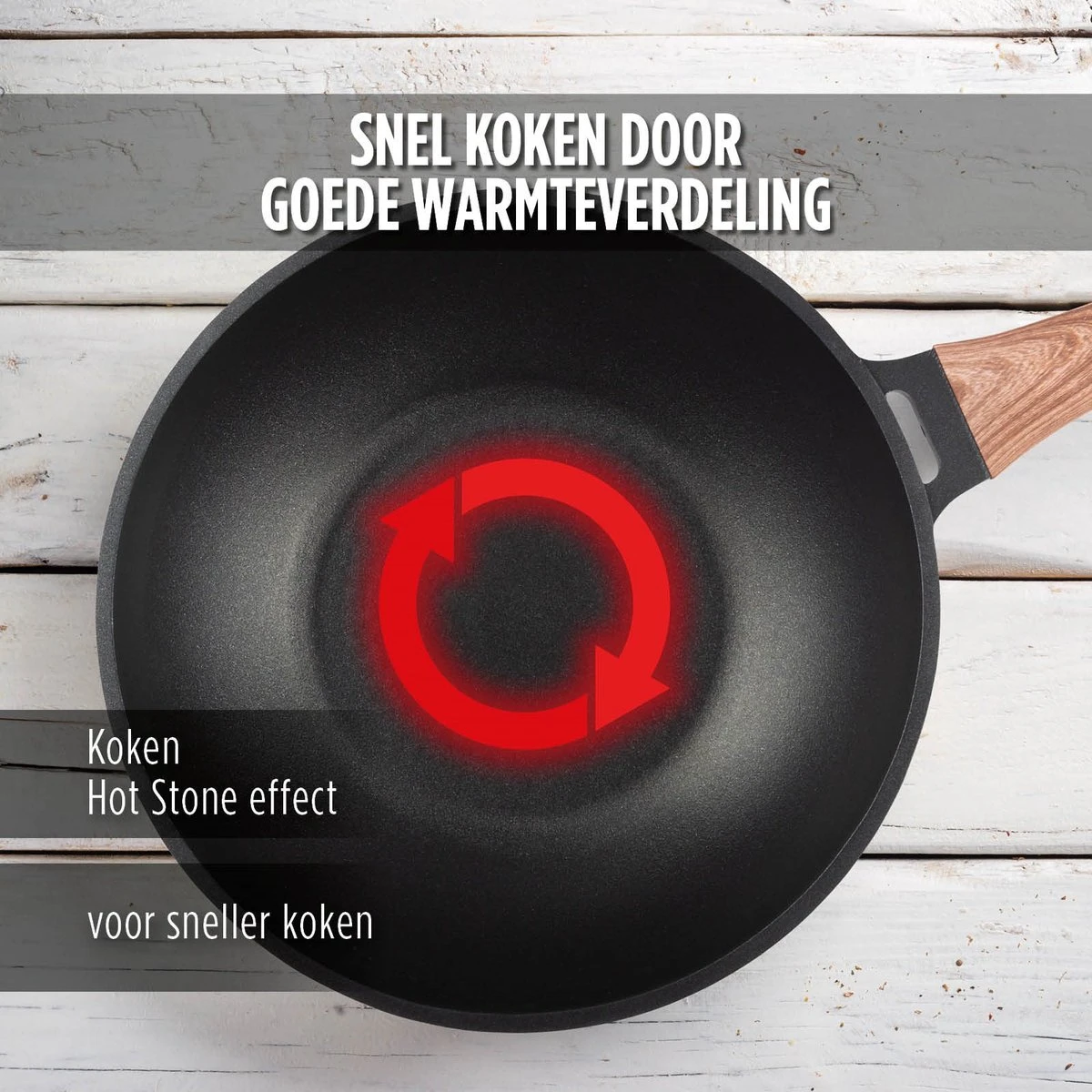 Rosmarino Black Line - wokpan - Ø30cm - 100% PFAS & PFOA vrij - gegoten aluminium - non-stick minerale coating - ergonomische handgreep - geschikt voor alle warmtebronnen & vaatwasser Rosmarino Black Line - Wokpan - Ø30cm - 100% PFAS & PFOA Vrij - Gegoten Aluminium - Non-stick Minerale Coating - Ergonomische Handgreep - Geschikt Voor Alle Warmtebronnen & Vaatwasser -Keuken Pot 1200x1200 1459
