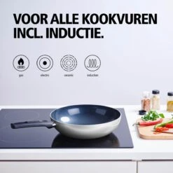 BRABANTIA INDU+ Wokpan - Keramische Antiaanbaklaag - Ø 28 Cm - Inductie - Pfas Vrij -Keuken Pot 1200x1200 1468