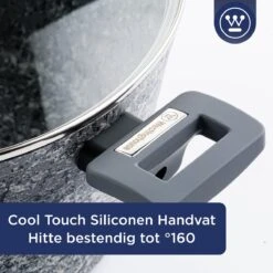 Westinghouse Kookpan/Braadpan Inductie - Ø 28 Cm - Grijs Graniet - Met Deksel - PFOA Vrij 5 Westinghouse Kookpan/Braadpan Inductie - Ø 28 Cm - Grijs Graniet - Met Deksel - PFOA Vrij -Keuken Pot 1200x1200 151