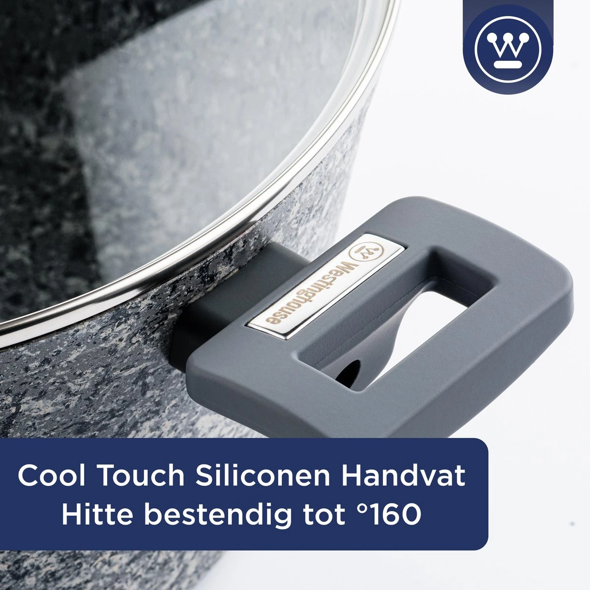 Westinghouse Kookpan/Braadpan Inductie - Ø 28 cm - Grijs Graniet - Met Deksel - PFOA Vrij Westinghouse Kookpan/Braadpan Inductie - Ø 28 Cm - Grijs Graniet - Met Deksel - PFOA Vrij -Keuken Pot 1200x1200 151