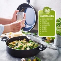 Greenpan Torino Keramische Hapjespan - 28 Cm - Met Glazen Deksel -Keuken Pot 1200x1200 1543