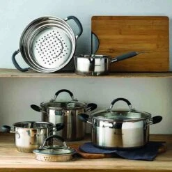 Bergner Masterpro - Serveerpan Met Deksel - 28 Cm - 3.8 L - RVS 3 Bergner Masterpro - Serveerpan Met Deksel - 28 Cm - 3.8 L - RVS -Keuken Pot 1200x1200 1555