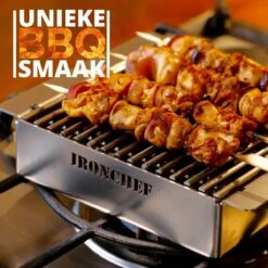 IRONCHEF Lavastenen Grill - Geschikt Voor Gasfornuis - Barbecue - BBQ - Grillplaat - Grilplaat - Bakplaat - Grillpan -Keuken Pot 1200x1200 1631