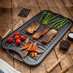 Nuovva Dubbelzijdig Gietijzeren Grillplaat - 50cm X 26cm 5 Nuovva Dubbelzijdig Gietijzeren Grillplaat - 50cm X 26cm -Keuken Pot 1200x1200 1636