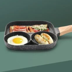 3-in-1 Grillpan Met Temperatuurgecontroleerde Antiaanbaklaag - Kook Verschillende Gerechten Tegelijk Zonder Oververhitting Of Verbranding -Keuken Pot 1200x1200 1647