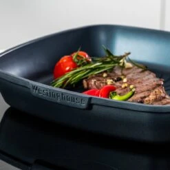 Westinghouse Performance Series - Grillpan Inductie 28cm - Luxe Grillpan - Blauw - Steakpan - Geschikt Voor Alle Warmtebronnen Inclusief Inductie En Ovenbestendig -Keuken Pot 1200x1200 1672