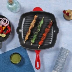 Cdealsz® Grillpan Gietijzer - Inductie - Rood - 28 Cm 3 Cdealsz® Grillpan Gietijzer - Inductie - Rood - 28 Cm -Keuken Pot 1200x1200 1685