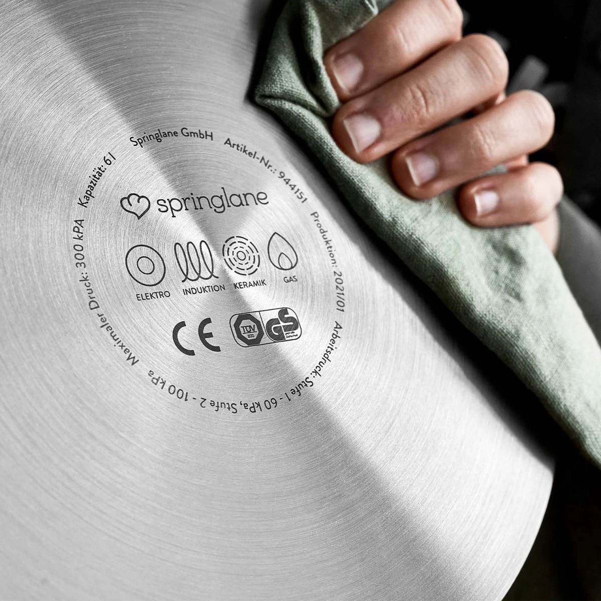 Springlane Roestvrijstalen Snelkookpan - Inductie - Pressure Cooker - 6,0 l met Stoommand Springlane Roestvrijstalen Snelkookpan - Inductie - Pressure Cooker - 6,0 L Met Stoommand -Keuken Pot 1200x1200 1740