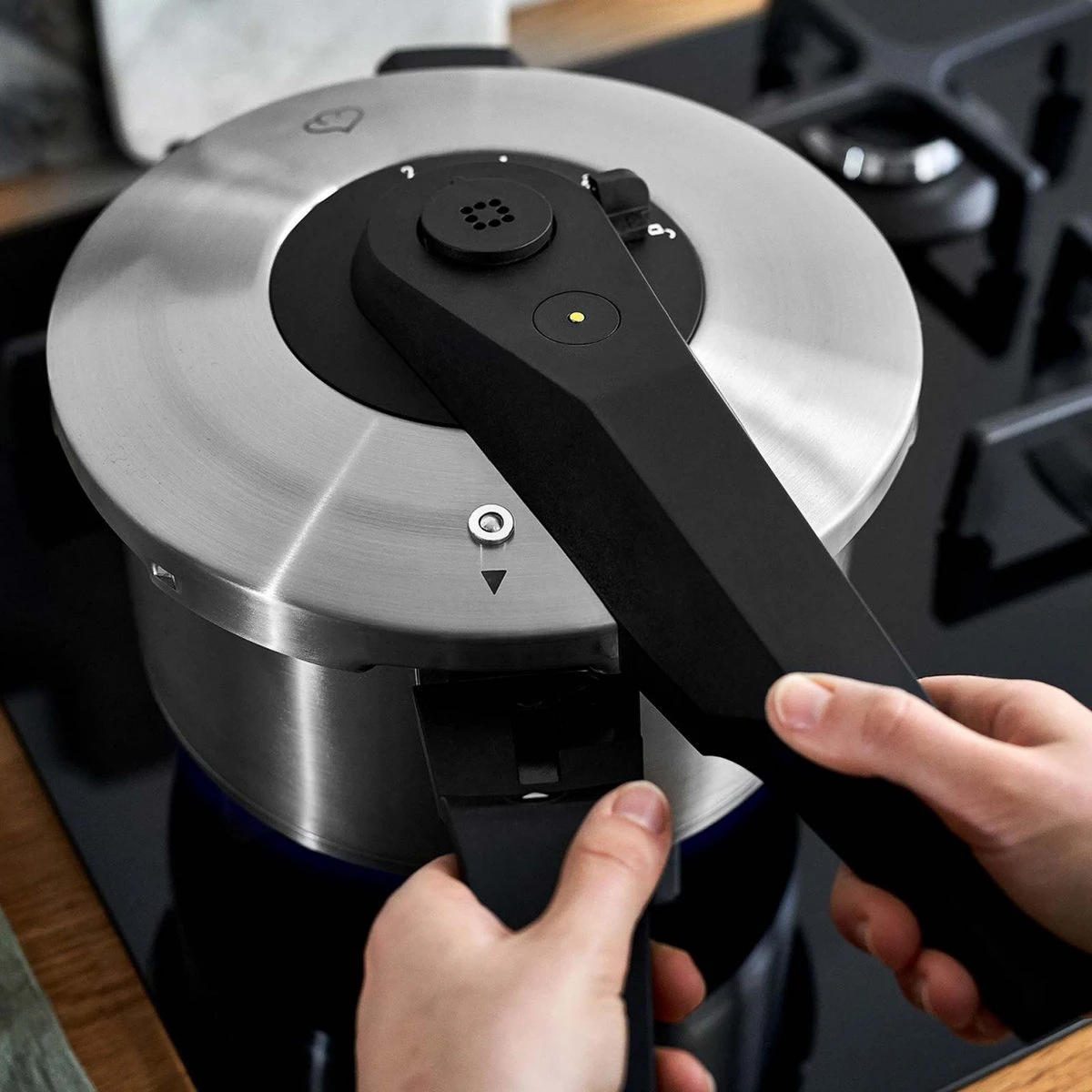 Springlane Roestvrijstalen Snelkookpan - Inductie - Pressure Cooker - 6,0 l met Stoommand Springlane Roestvrijstalen Snelkookpan - Inductie - Pressure Cooker - 6,0 L Met Stoommand -Keuken Pot 1200x1200 1744