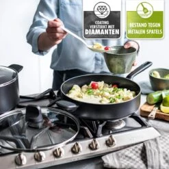 GreenPan Memphis Hapjespan 28cm - Zwart - Inductie - PFAS-vrij -Keuken Pot 1200x1200 1753