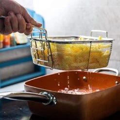 Nuovva Koperen Frituurpan, Met Diepe Zijkanten & Deksel 10 Nuovva Koperen Frituurpan, Met Diepe Zijkanten & Deksel -Keuken Pot 1200x1200 1779