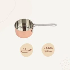 Orange85 Sauspan - Koper - 5x8,5cm - Staal -Keuken Pot 1200x1200 1800