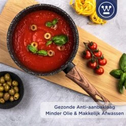 Westinghouse Steelpan Inductie - Ø 20 Cm - Zwart Marmer - Speciale Editie -Keuken Pot 1200x1200 1805