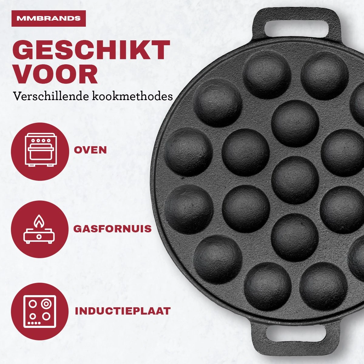 MM Brands Poffertjespan - Poffertjesmaker - Inductie / Oven / BBQ - Inclusief Handvat, Borstel en Vorken MM Brands Poffertjespan - Poffertjesmaker - Inductie / Oven / BBQ - Inclusief Handvat, Borstel En Vorken -Keuken Pot 1200x1200 213