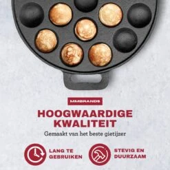 MM Brands Poffertjespan - Poffertjesmaker - Inductie / Oven / BBQ - Inclusief Handvat, Borstel En Vorken 4 MM Brands Poffertjespan - Poffertjesmaker - Inductie / Oven / BBQ - Inclusief Handvat, Borstel En Vorken -Keuken Pot 1200x1200 214