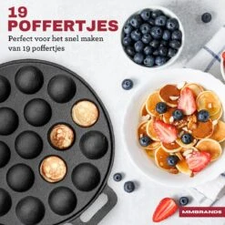 MM Brands Poffertjespan - Poffertjesmaker - Inductie / Oven / BBQ - Inclusief Handvat, Borstel En Vorken 5 MM Brands Poffertjespan - Poffertjesmaker - Inductie / Oven / BBQ - Inclusief Handvat, Borstel En Vorken -Keuken Pot 1200x1200 215