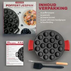 MM Brands Poffertjespan - Poffertjesmaker - Inductie / Oven / BBQ - Inclusief Handvat, Borstel En Vorken 8 MM Brands Poffertjespan - Poffertjesmaker - Inductie / Oven / BBQ - Inclusief Handvat, Borstel En Vorken -Keuken Pot 1200x1200 218