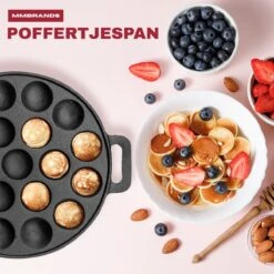 MM Brands Poffertjespan - Poffertjesmaker - Inductie / Oven / BBQ - Inclusief Handvat, Borstel En Vorken 9 MM Brands Poffertjespan - Poffertjesmaker - Inductie / Oven / BBQ - Inclusief Handvat, Borstel En Vorken -Keuken Pot 1200x1200 219