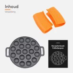 Ocina Poffertjespan– 19 Poffertjes – Poffertjesmaker – Poffertjespan Inductie – Poffertjespan Electrisch – Gietijzeren Pan – Inclusief Warmtebestendige Handvaten– Gratis Receptenboek -Keuken Pot 1200x1200 226