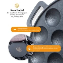 CuisiNoon® Poffertjespan Premium - Complete Poffertjesmaker Set - Inclusief Bakboek 4 CuisiNoon® Poffertjespan Premium - Complete Poffertjesmaker Set - Inclusief Bakboek -Keuken Pot 1200x1200 229
