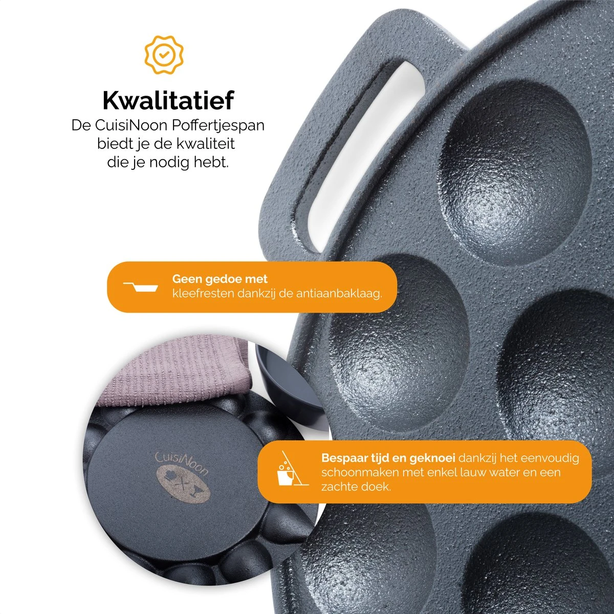 CuisiNoon® Poffertjespan Premium - Complete Poffertjesmaker Set - Inclusief Bakboek CuisiNoon® Poffertjespan Premium - Complete Poffertjesmaker Set - Inclusief Bakboek -Keuken Pot 1200x1200 229