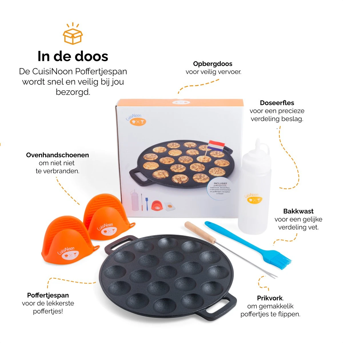 CuisiNoon® Poffertjespan Premium - Complete Poffertjesmaker Set - Inclusief Bakboek CuisiNoon® Poffertjespan Premium - Complete Poffertjesmaker Set - Inclusief Bakboek -Keuken Pot 1200x1200 232