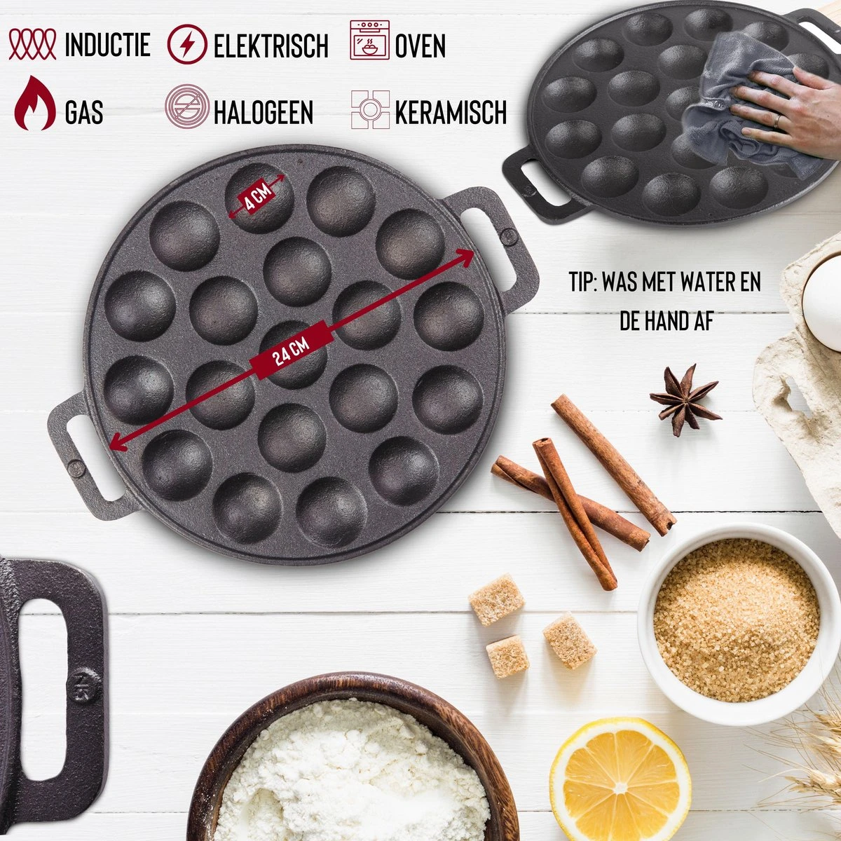 Rednas Poffertjespan pakket - incl. luxe giftbox - incl.Bakkwast/Vork/Doseerfles - RVS/Gietijzer Rednas Poffertjespan Pakket - Incl. Luxe Giftbox - Incl.Bakkwast/Vork/Doseerfles - RVS/Gietijzer -Keuken Pot 1200x1200 238